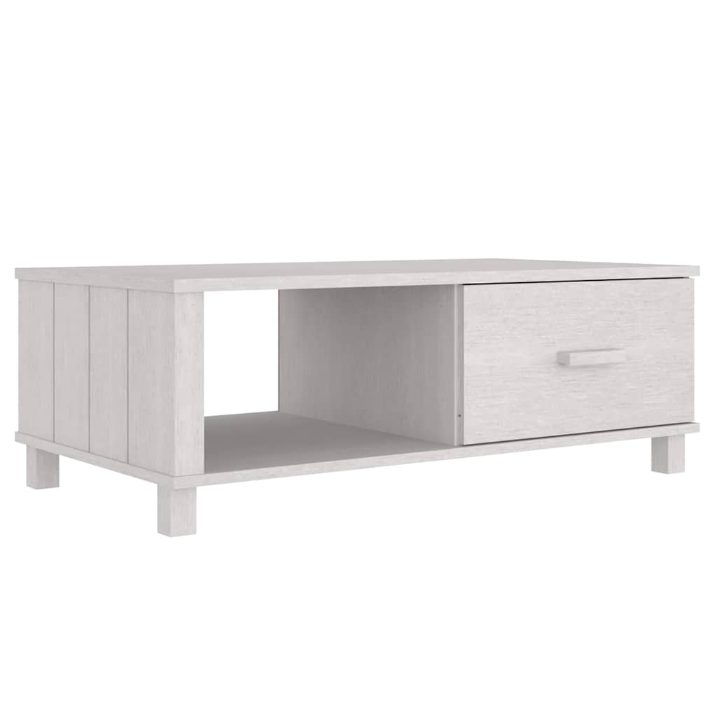 vidaXL Coffee Table | White | Solid Pine Wood, MDF | Medium | Coffee Table 2
