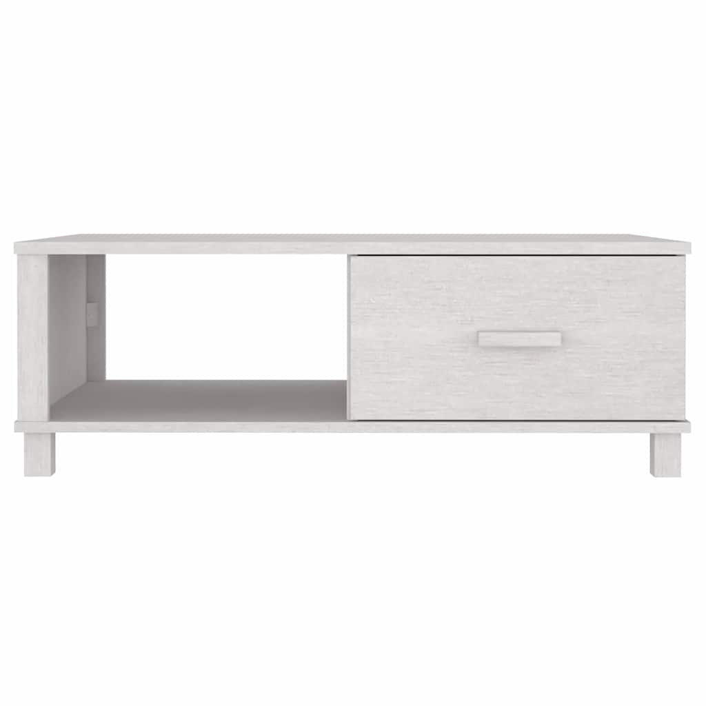 vidaXL Coffee Table | White | Solid Pine Wood, MDF | Medium | Coffee Table 5