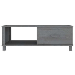 vidaXL Coffee Table | Dark Grey | Solid pinewood, MDF | 100 x 55 x 35 cm 5