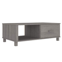 vidaXL Coffee Table | Light grey | Solid pinewood, MDF | Medium | Coffee Table 2