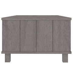 vidaXL Coffee Table | Light grey | Solid pinewood, MDF | Medium | Coffee Table 6