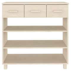 vidaXL Console Table | Honey brown | Solid pine wood, MDF | Medium 5