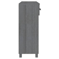 vidaXL Console Table | Dark Grey | Solid Pinewood, MDF | Standard 6