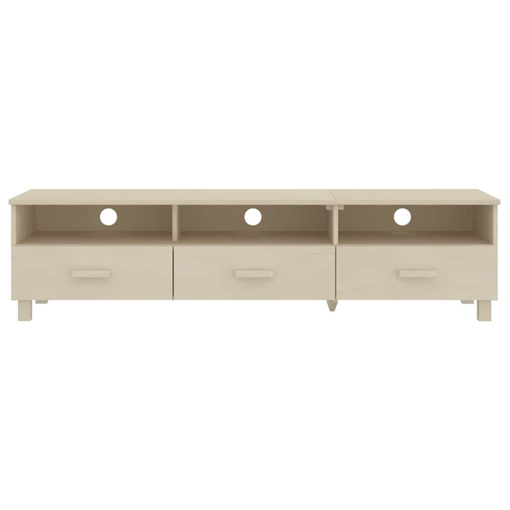 vidaXL TV Cabinet | Honey Brown | Solid Pinewood | Medium | TV Cabinet 3