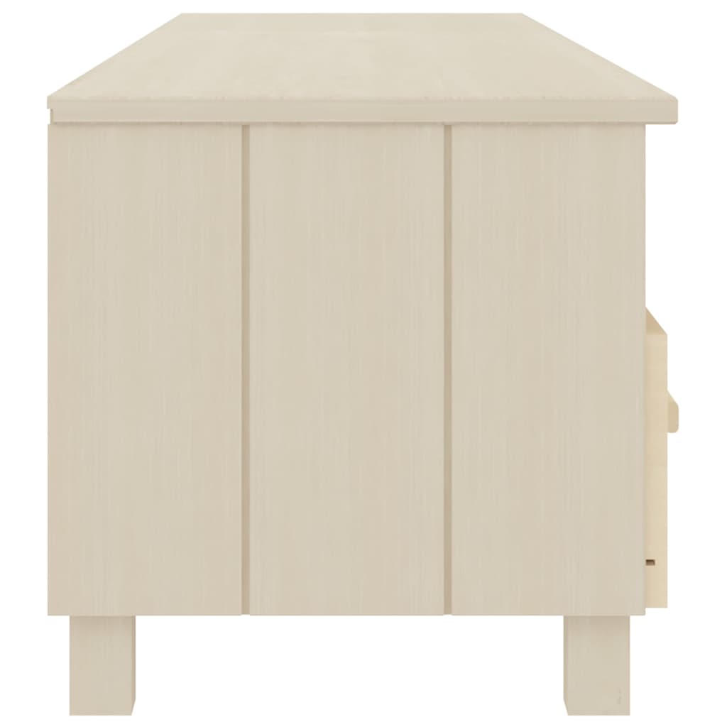 vidaXL TV Cabinet | Honey Brown | Solid Pinewood | Medium | TV Cabinet 4