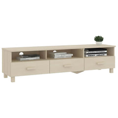 vidaXL TV Cabinet | Honey Brown | Solid Pinewood | Medium | TV Cabinet 6