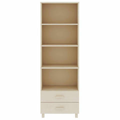 Highboard "HAMAR" 60x35x180 cm Solid Wood Pine Honey brown