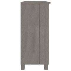 vidaXL Sideboard | Light Grey | Solid pine wood, MDF | Medium | Sideboard 4