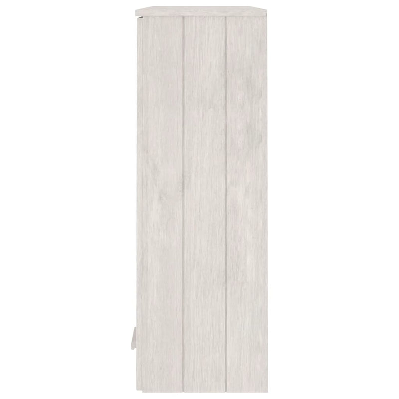 Top for Highboard HAMAR White 85x35x100 cm Solid Wood Pine