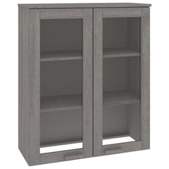 Top for Highboard"HAMAR" 85x35x100cm Solid Wood Pine Light grey