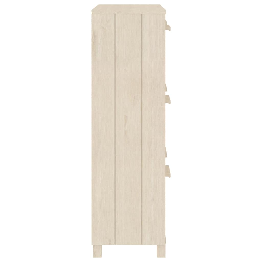 vidaXL Shoe Cabinet | Honey Brown | Solid pinewood, MDF, plastic | Medium 5