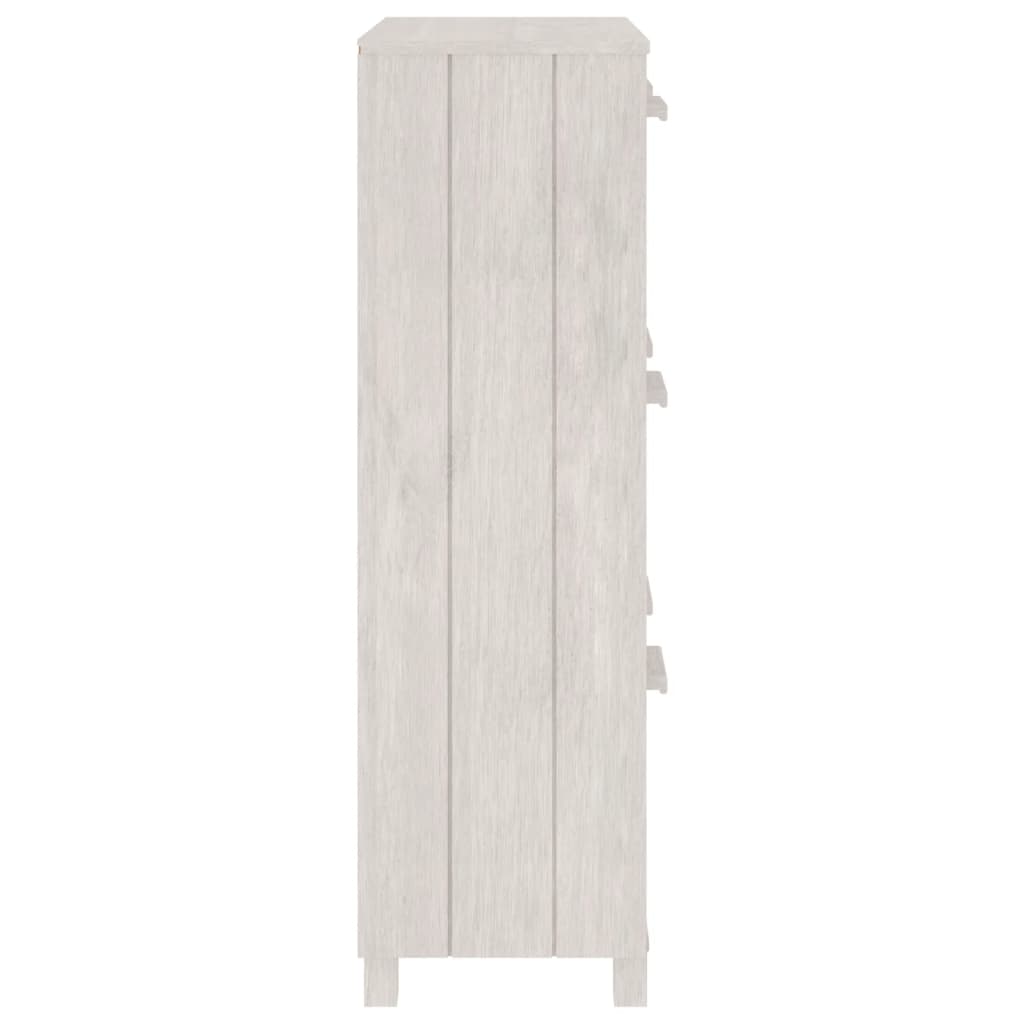 vidaXL Shoe Cabinet | White | Solid pinewood, MDF, plastic | Medium 5