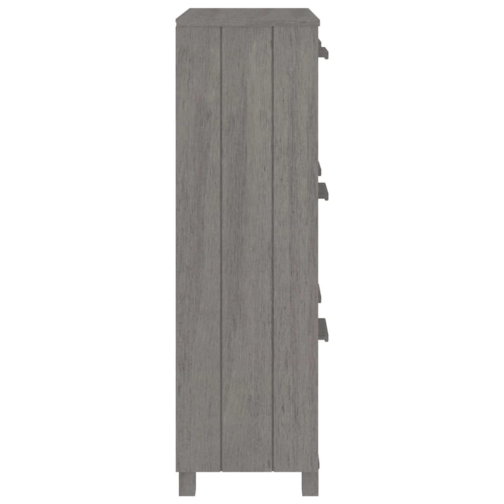 vidaXL Shoe Cabinet | Light grey | Solid pine wood, MDF, plastic | Medium 5