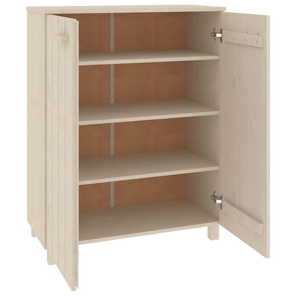 vidaXL Shoe Cabinet | Honey brown | Solid pine wood, MDF | 85x40x108 cm 5