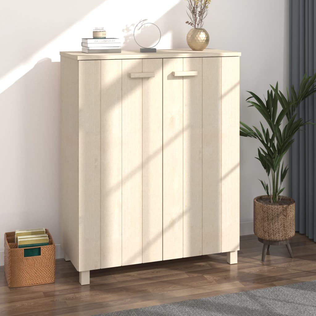 vidaXL Shoe Cabinet | Honey brown | Solid pine wood, MDF | 85x40x108 cm 1