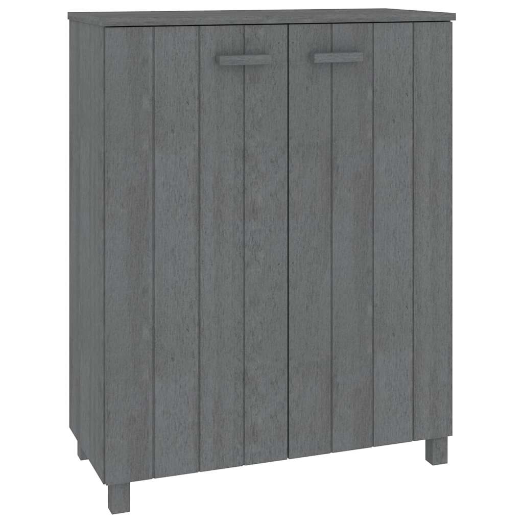 vidaXL Shoe Cabinet | Dark Grey | Solid pinewood | Medium | Shoe Cabinet 2