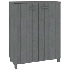 vidaXL Shoe Cabinet | Dark Grey | Solid pinewood | Medium | Shoe Cabinet 2