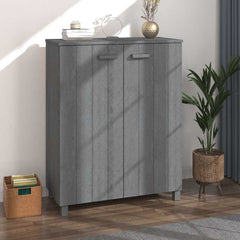 vidaXL Shoe Cabinet | Dark Grey | Solid pinewood | Medium | Shoe Cabinet 1