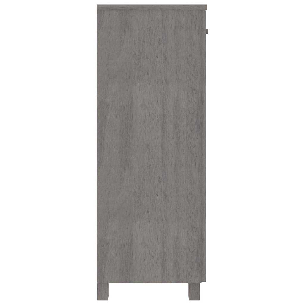 vidaXL Shoe Cabinet | Light grey | Solid pine wood, MDF | Medium | Rectangular 4