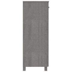 vidaXL Shoe Cabinet | Light grey | Solid pine wood, MDF | Medium | Rectangular 4