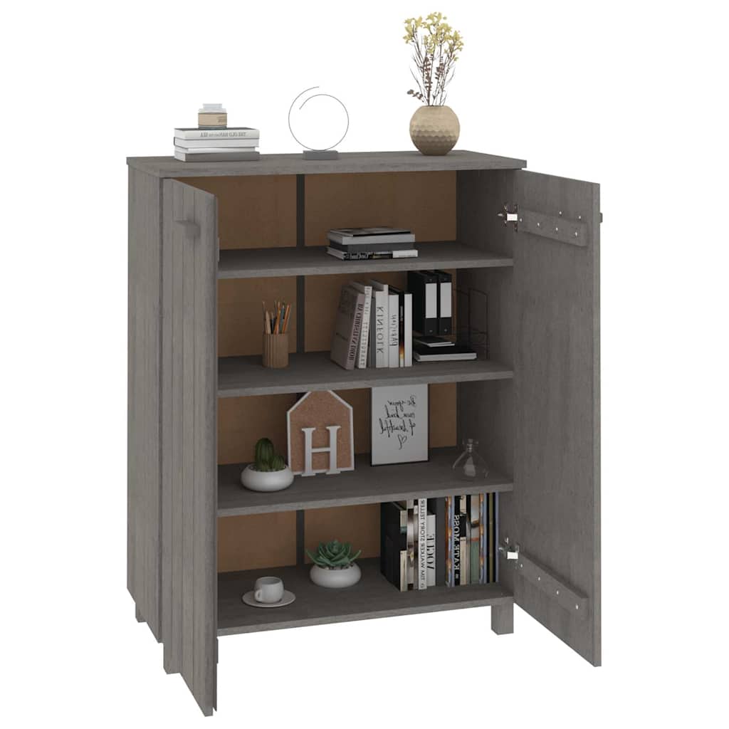 vidaXL Shoe Cabinet | Light grey | Solid pine wood, MDF | Medium | Rectangular 6
