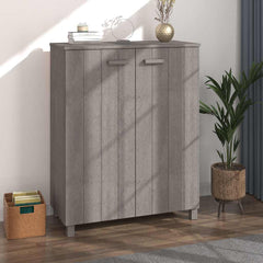 vidaXL Shoe Cabinet | Light grey | Solid pine wood, MDF | Medium | Rectangular 1