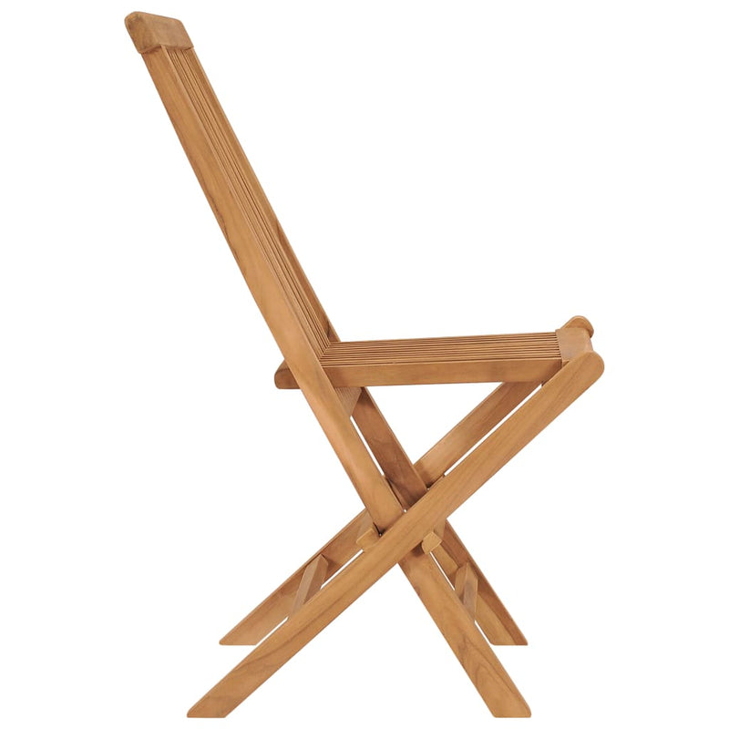 Folding Garden Chairs 6 pcs Solid Teak Wood