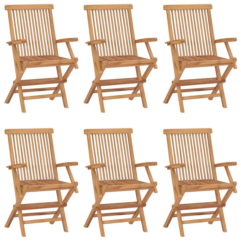 Folding Chairs Solid Teak Wood 6