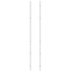 vidaXL Wall Mounted Wine Rack for 12 Bottles 2 pcs White Iron 5