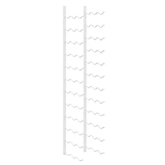 vidaXL Wall Mounted Wine Rack for 36 Bottles White Iron 2