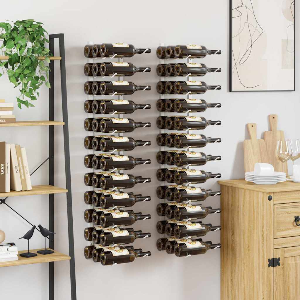 Wall Mounted Wine Rack for Bottles Iron