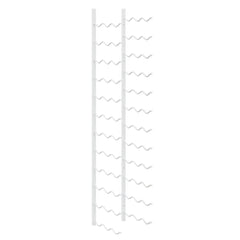 vidaXL Wall Mounted Wine Rack for 36 Bottles 2 pcs White Iron 5