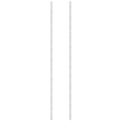 vidaXL Wall Mounted Wine Rack for 36 Bottles 2 pcs White Iron 6