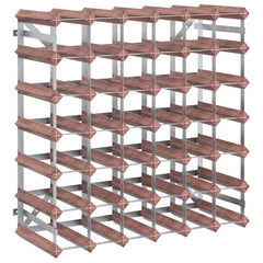 vidaXL Wine Rack for 42 Bottles Brown Solid Wood Pine 2