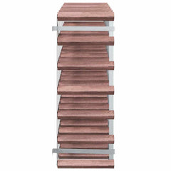 vidaXL Wine Rack for 42 Bottles Brown Solid Wood Pine 6