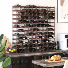 Wine Rack for Bottles Solid Pinewood