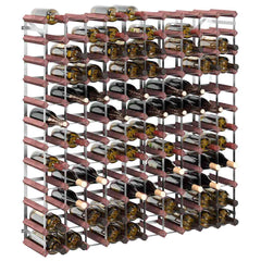 vidaXL Wine Rack for 120 Bottles Brown Solid Wood Pine 4