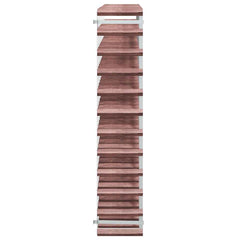 vidaXL Wine Rack for 120 Bottles Brown Solid Wood Pine 6