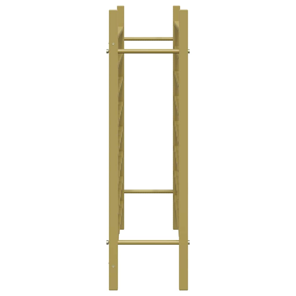 vidaXL Wine Rack for 48 Bottles Gold Metal 6