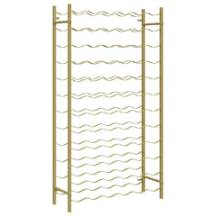 vidaXL Wine Rack for 72 Bottles Gold Metal 2