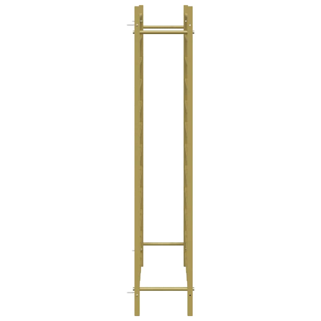 vidaXL Wine Rack for 72 Bottles Gold Metal 6