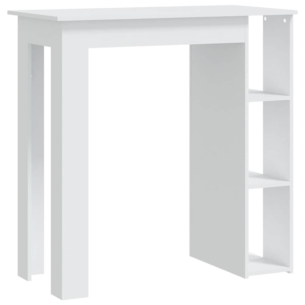 Bar Table with Shelf Engineered Wood