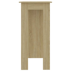 vidaXL Bar Table with Shelf Sonoma Oak 102x50x103.5 cm Engineered Wood 4