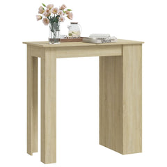 vidaXL Bar Table with Storage Rack Sonoma Oak 102x50x103.5cm Engineered Wood 3