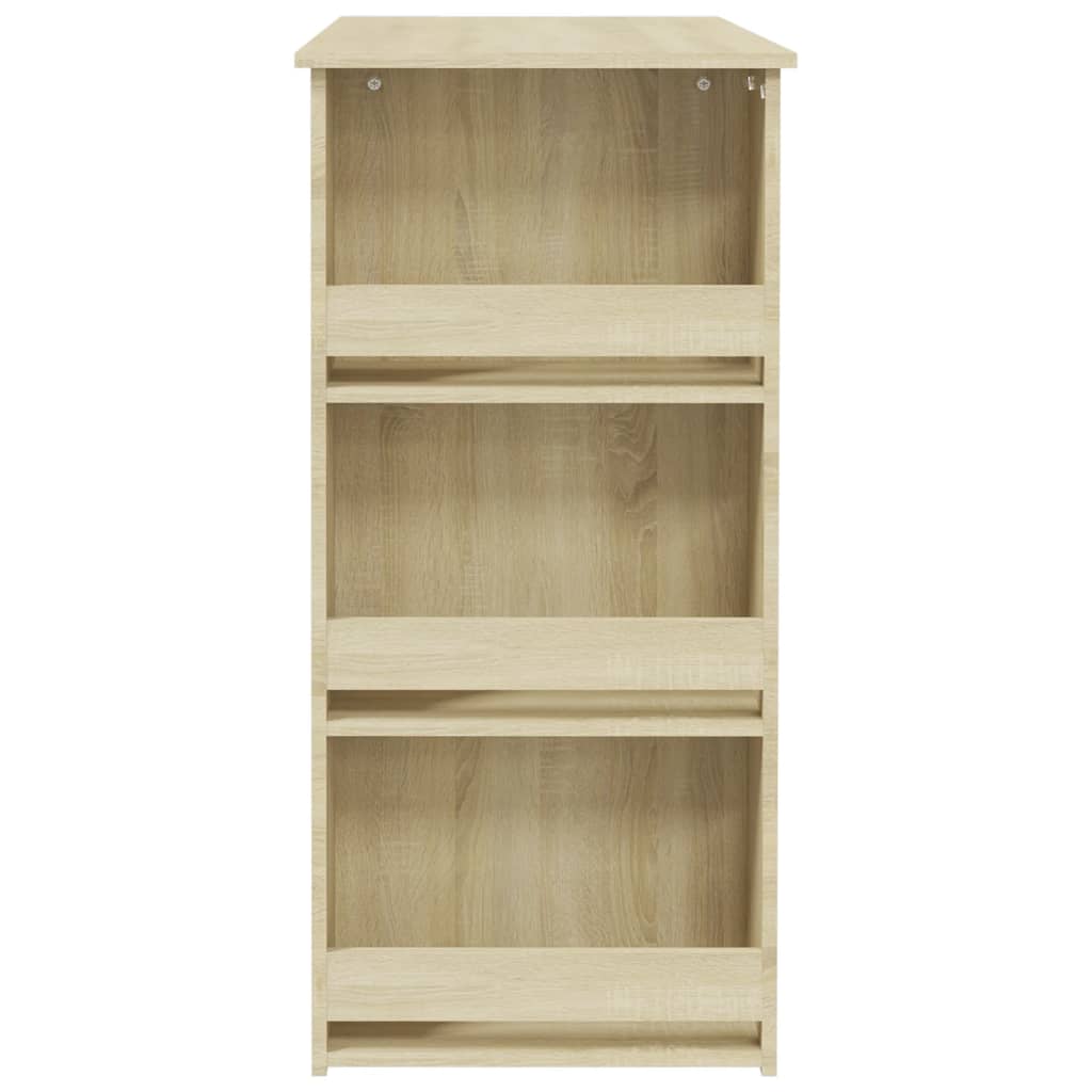 vidaXL Bar Table with Storage Rack Sonoma Oak 102x50x103.5cm Engineered Wood 6