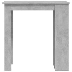 vidaXL Bar Table with Storage Rack Concrete Grey 102x50x103.5 cm 5