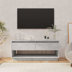 TV Cabinet Engineered Wood in Concrete Grey