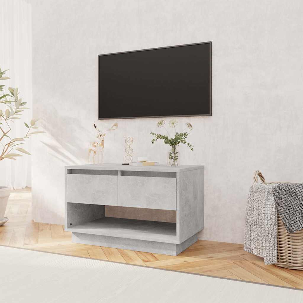 vidaXL TV Cabinet | Concrete Grey | Engineered Wood | Medium | TV Cabinet 3