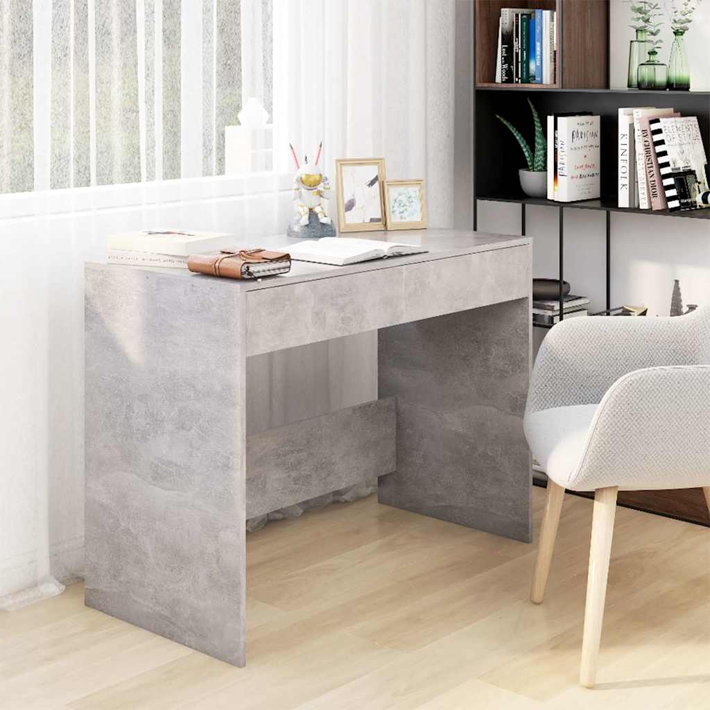 vidaXL Desk | Concrete grey | Engineered wood | Standard | Storage | Desk 1