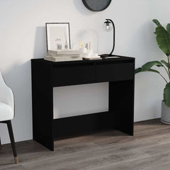 vidaXL Console Table | Black | Engineered wood, Steel | Medium | Console Table 1
